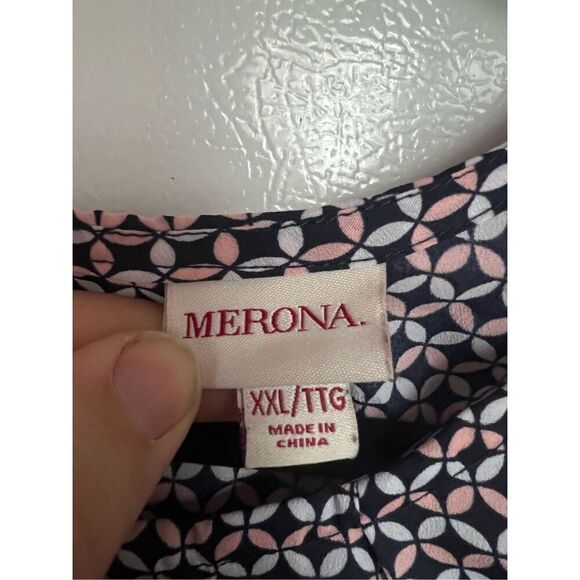 Merona Multicolored Patterned Tank Top Woman’s XXL - Picture 3 of 6